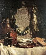 BRAY, Joseph de Still-life in Praise of the Pickled Herring df oil on canvas